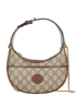 Interlocking GG Half-Moon Mini Bag, front view